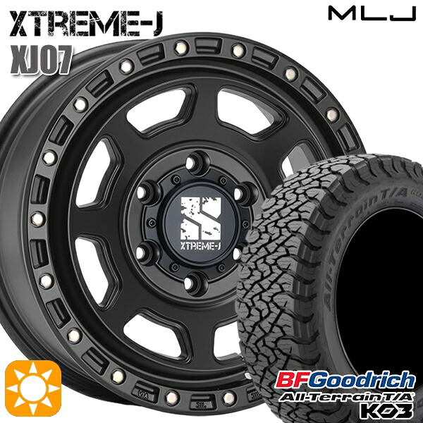 【取付対象】200系ハイエース 215/65R16 103/100S RBL BFグッドリッチ オールテレーン T/A KO3 MLJ エクストリームJ XJ07 SB 16インチ 6.5J 6H139.7 サマータイヤホイールセット