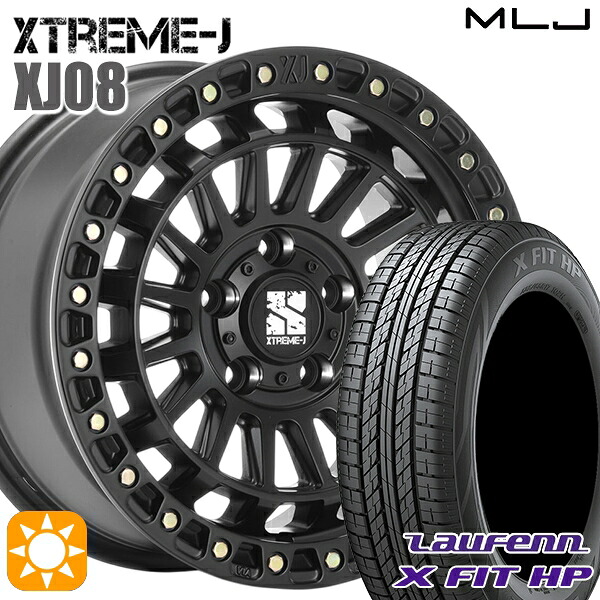【取付対象】C-HR カローラクロス 215/60R17 96H ラウフェン X FIT HP LA41 MLJ エクストリームJ XJ08 サテンブラック 17インチ 7.5J 5H114.3+42 サマータイヤホイールセット |エムオートギャラリー