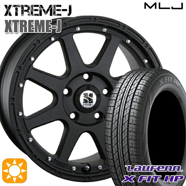 【取付対象】225/60R17 99H ラウフェン X FIT HP LA41 MLJ エクストリームJ フラットブラック 17インチ 7.5J 5H114.3 サマータイヤホイールセット |エムオートギャラリー