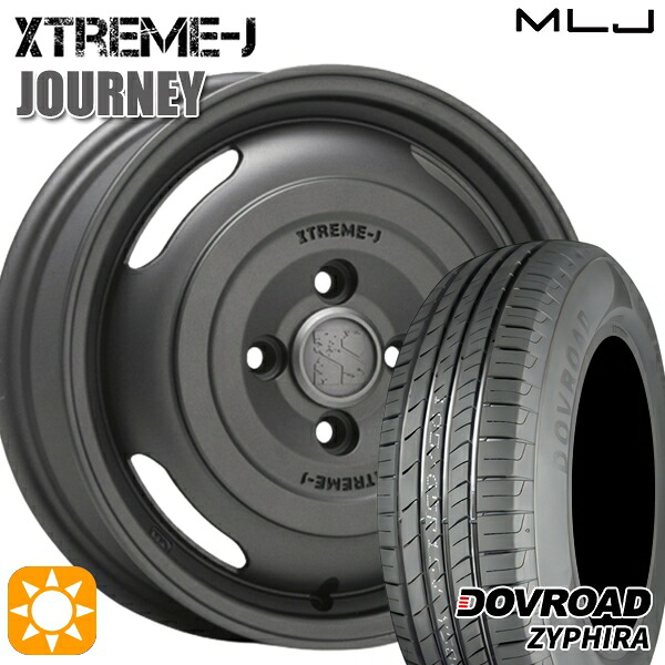 【取付対象】165/65R14 79T DOVROAD ザイファイラ MLJ エクストリームJ ジャーニー ガンブラック 14インチ 4.5J 4H100 サマータイヤホイールセット |エムオートギャラリー