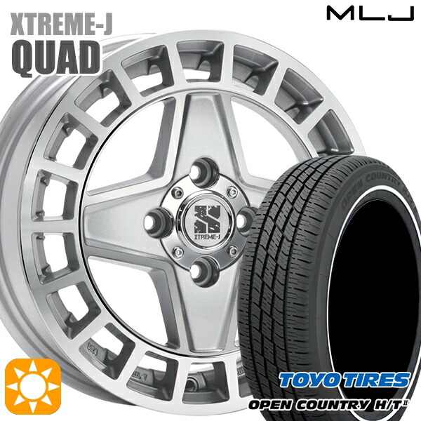 【取付対象】ハスラー ソリオ 165/60R15 77H トーヨー オープンカントリー H/T2 WR MLJ エクストリームJ QUAD GM 15インチ 4.5J 4H100+45 サマータイヤホイールセット