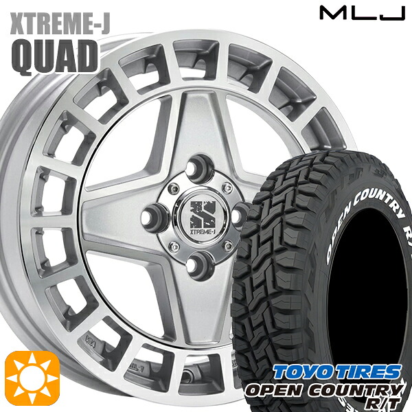 【取付対象】155/65R14 75Q WL トーヨー オープンカントリー R/T ホワイトレター MLJ エクストリームJ QUAD GM 14インチ 4.5J 4H100+45 サマータイヤホイールセット |エムオートギャラリー