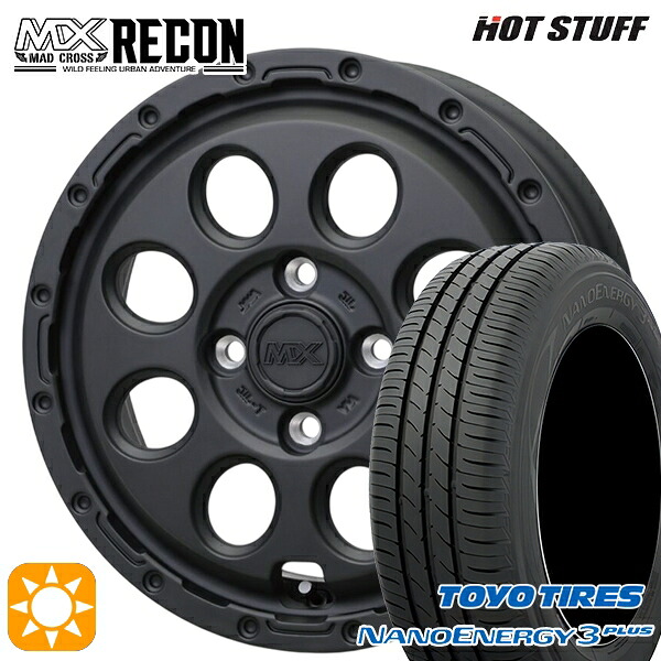 【取付対象】アクア ヴィッツ 165/70R14 81S トーヨー ナノエナジー3プラス ホットスタッフ マッドクロス リーコン MBK 14インチ 5.0J 4H100 +35 サマータイヤホイールセット |エムオートギャラリー