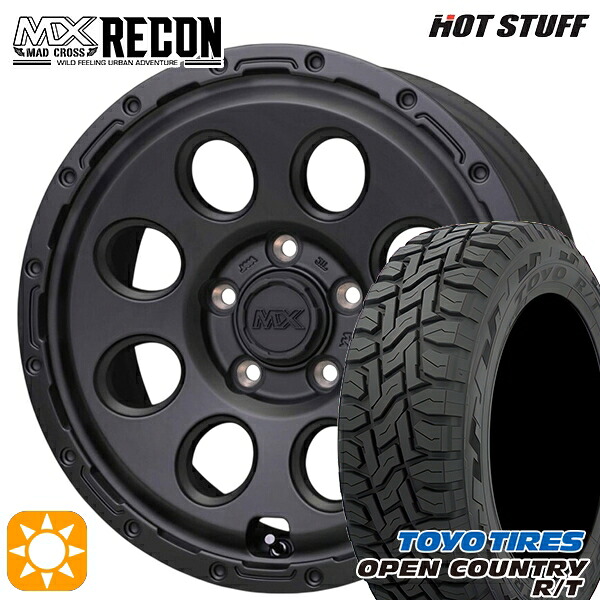 【取付対象】デリカD5 215/70R16 100Q トーヨー オープンカントリー R/T ホットスタッフ マッドクロス リーコン MBK 16インチ 7.0J 5H114.3 +35 サマータイヤホイールセット ｜エムオートギャラリー