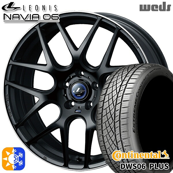225/45R19 92Y コンチネンタル DWS06+ SUV Weds ウェッズ レオニス ナヴィア06 MBP (マットブラックリムポリッシュ) 19インチ 8.0J 5H114.3 オールシーズンタイヤホイールセット ｜エムオートギャラリー