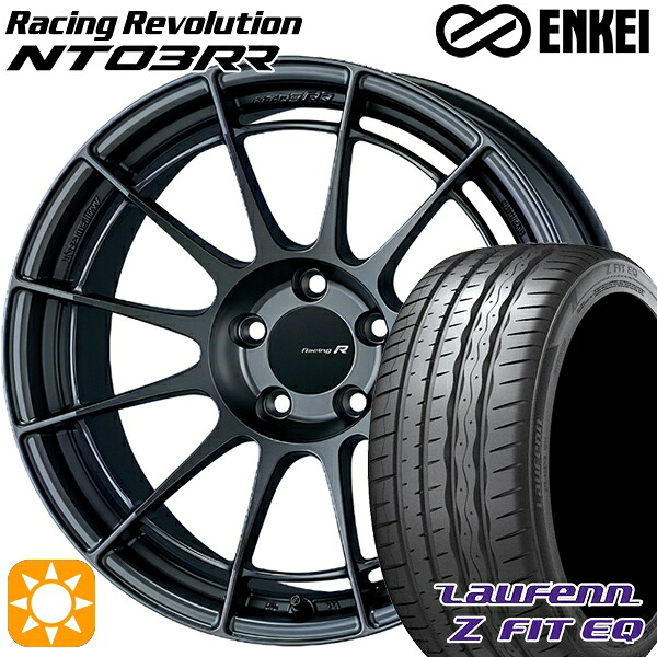 【取付対象】225/45R18 95Y XL ラウフェン Z FIT EQ LK03 ENKEI エンケイ レーシングレボリューション NT03RR マットダークガンメタリック 18インチ 8.0J 5H114.3 サマータイヤホイールセット |エムオートギャラリー