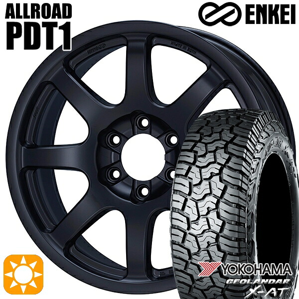 【取付対象】275/55R20 120/117Q ヨコハマ ジオランダー X-AT G016 ENKEI オールロード PDT1 マットブラック 20インチ 9.0J 6H139.7 +52 サマータイヤホイールセット