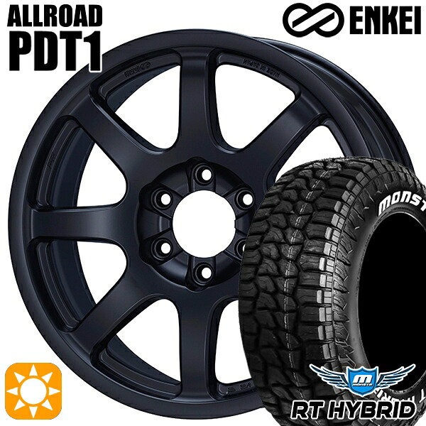【取付対象】275/55R20 120/117Q LT RWL モンスタ RTハイブリッド ENKEI オールロード PDT1 マットブラック 20インチ 9.0J 6H139.7 +52 サマータイヤホイールセット |エムオートギャラリー