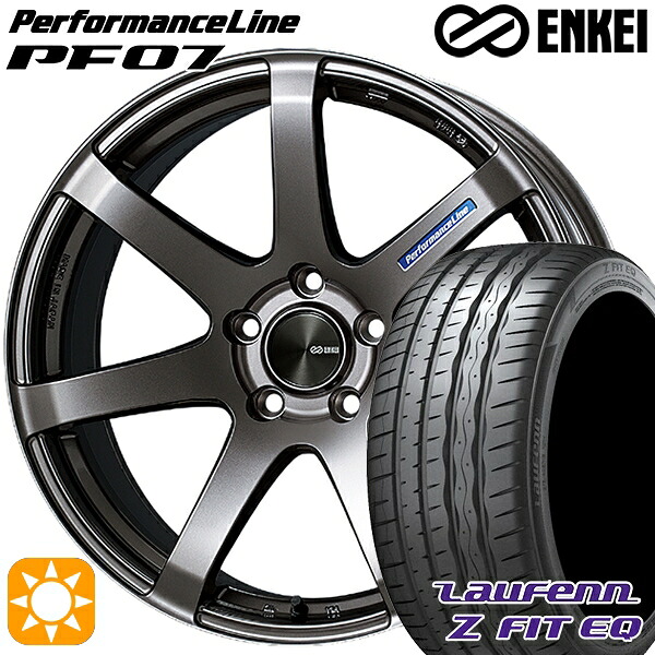 【取付対象】245/40R19 98Y XL ラウフェン Z FIT EQ LK03 ENKEI エンケイ パフォーマンスライン PF07 ダークシルバー 19インチ 8.0J 5H114.3 サマータイヤホイールセット |エムオートギャラリー