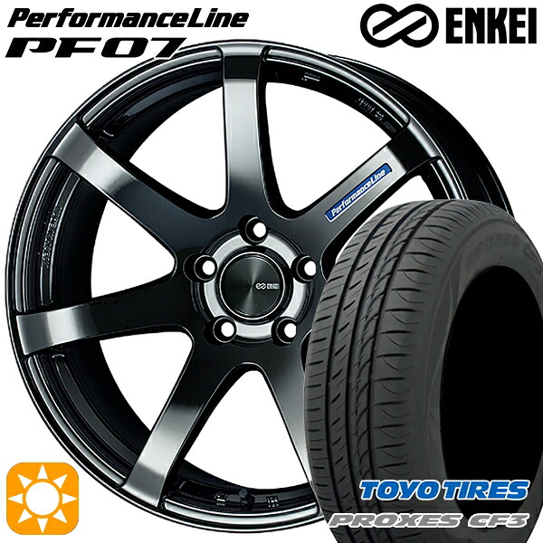 【取付対象】ジェイド アクセラ 225/40R18 92W XL トーヨー プロクセス CF3 ENKEI エンケイ パフォーマンスライン PF07 SBK 18インチ 7.5J 5H114.3 サマータイヤホイールセット ｜エムオートギャラリー