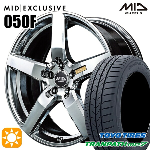 【取付対象】215/60R17 96H トーヨー トランパス mp7 MID RMP 050F ハイパーメタルコート/ミラーカット 17インチ 7.0J 5H114.3 サマータイヤホイールセット