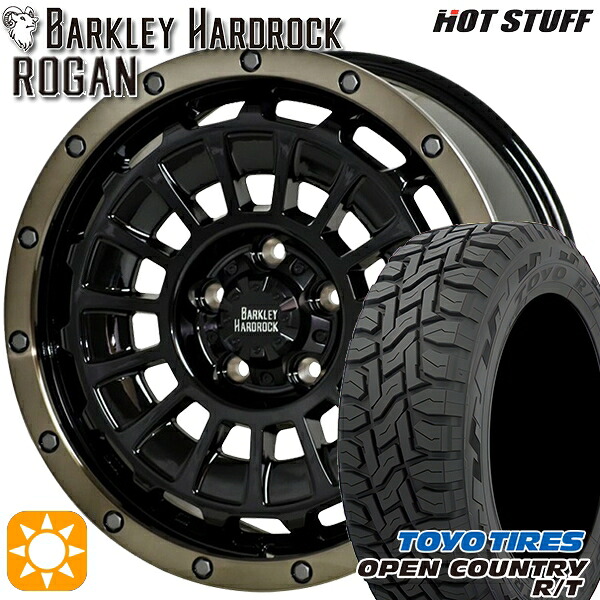 【取付対象】デリカD5 215/70R16 100Q トーヨー オープンカントリー R/T HotStuff バークレイハードロック ローガン BK/BRC 16インチ 7.0J 5H114.3 サマータイヤホイールセット ｜エムオートギャラリー