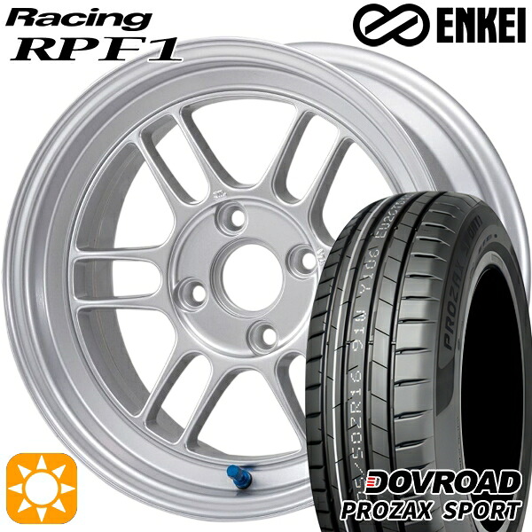 【取付対象】マツダ2 ノート 205/45R17 88W XL DOVROAD プロザックススポーツ ENKEI エンケイレーシング RPF1 シルバー 17インチ 7.0J 4H100 サマータイヤホイールセット |エムオートギャラリー