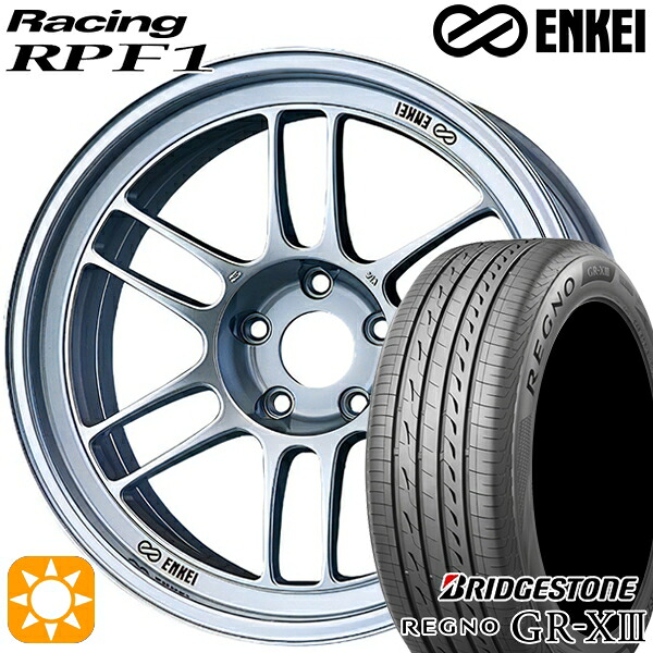 【取付対象】エスクァイア セレナ 205/50R17 89V ブリヂストン レグノ GR-X3 ENKEI エンケイレーシング RPF1 シルバー 17インチ 7.0J 5H114.3 サマータイヤホイールセット |エムオートギャラリー
