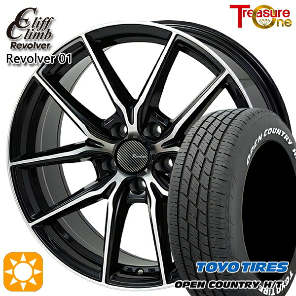 【取付対象】20/30系アルファードヴェルファイア 235/60R18 103H トーヨー オープンカントリー H/T2 WL トレジャーワン クリフクライム リボルバー01 BP 18インチ 8.0J 5H114.3 サマータイヤホイールセット |エムオートギャラリー