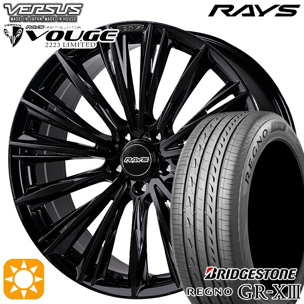 【取付対象】マークX スカイライン 225/45R18 95W XL ブリヂストン レグノ GR-X3 RAYS ベルサス ストラテージア ヴォウジェ GX 18インチ 7.0J 5H114.3 サマータイヤホイールセット