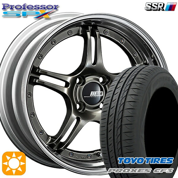 【取付対象】アクア クロスビー 175/60R16 82H トーヨー プロクセス CF3 SSR プロフェッサー SPX ハイメタルブロンズ 16インチ 6.0J 4H100 サマータイヤホイールセット ｜エムオートギャラリー
