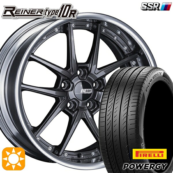 【取付対象】245/35R20 95W XL ピレリ パワジー SSR ライナー タイプ 10S プリズムダークガンメタ 20インチ 8.5J 5H114.3 サマータイヤホイールセット