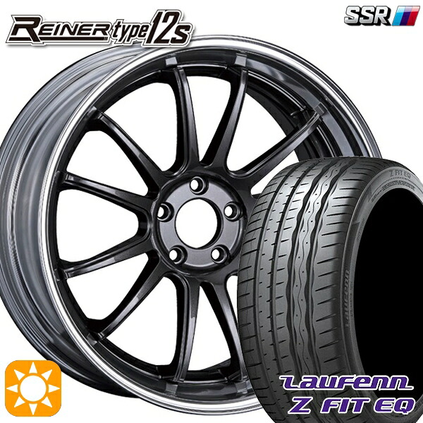 【取付対象】245/35R20 95Y XL ラウフェン Z FIT EQ LK03 SSR ライナー タイプ 12S プリズムダークガンメタ 20インチ 8.5J 5H114.3 サマータイヤホイールセット