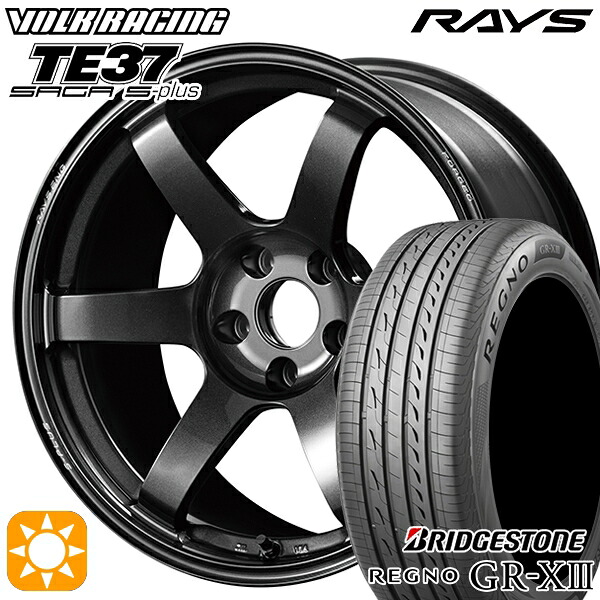 【取付対象】ジェイド アクセラ 225/40R18 92W XL ブリヂストン レグノ GR-X3 RAYS ボルクレーシング TE37 サーガ S-プラス MM 18インチ 7.5J 5H114.3 サマータイヤホイールセット ｜エムオートギャラリー 250,245円