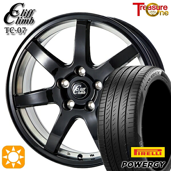 【取付対象】インプレッサXV フォレスター 225/55R17 101W XL ピレリ パワジー トレジャーワン クリフクライム TC07 ブラックアンダーカット 17インチ 7.0J 5H100 サマータイヤホイールセット |エムオートギャラリー