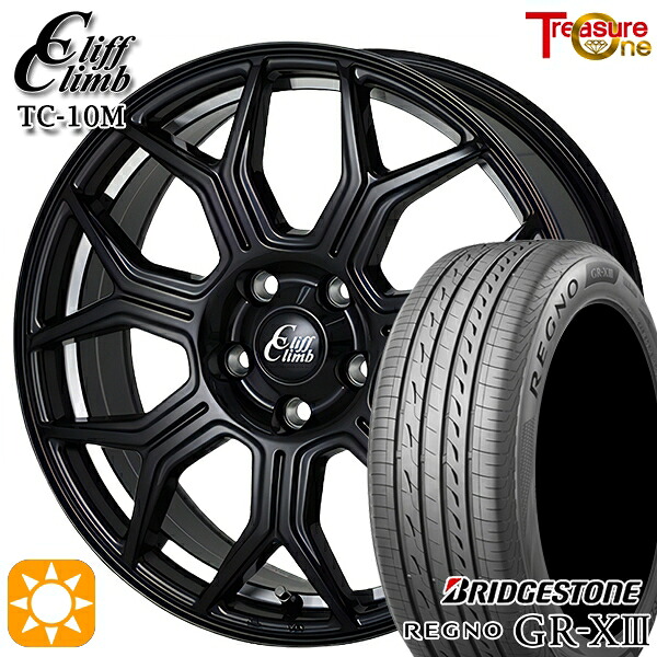 【取付対象】215/45R18 93W XL ブリヂストン レグノ GRX3 トレジャーワン クリフクライム TC10M BUC 18インチ 7.0J 5H100 +48 サマータイヤホイールセット |エムオートギャラリー