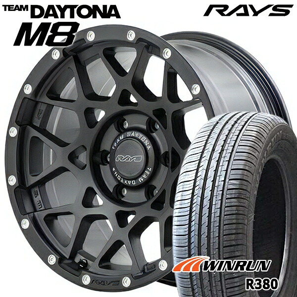 【取付対象】225/60R17 99V ウィンラン R380 レイズ チームデイトナ M8 N2 17インチ 7.0J 5H114.3 サマータイヤホイールセット 109,439円