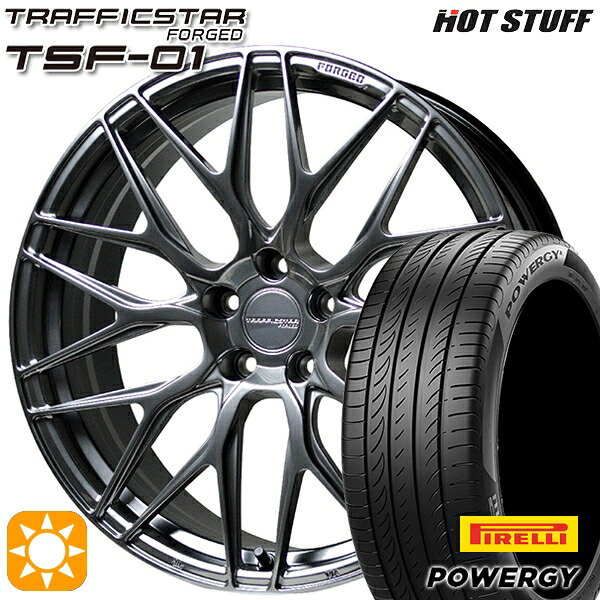 【取付対象】アルファード C-HR 245/35R20 95W XL ピレリ パワジー HotStuff トラフィックスターフォージド TSF-01 ハイパーシルバー 20インチ 8.5J 5H114.3 サマータイヤホイールセット ｜エムオートギャラリー