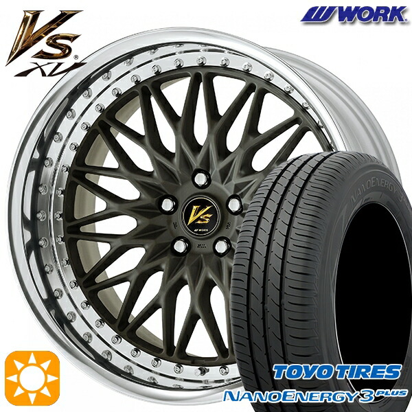 【取付対象】225/50R18 95W トーヨー ナノエナジー3プラス WORK ワーク VS XV マットダークガンメタ 18インチ 7.0J 5H114.3 サマータイヤホイールセット