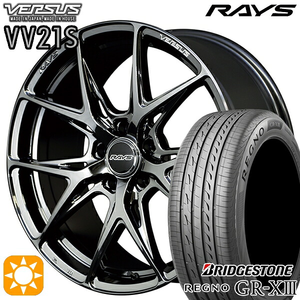 【取付対象】C-HR カローラクロス 225/45R19 96W XL ブリヂストン レグノ GR-X3 RAYS ベルサス VV21S YNJ 19インチ 8.0J 5H114.3 サマータイヤホイールセット ｜エムオートギャラリー
