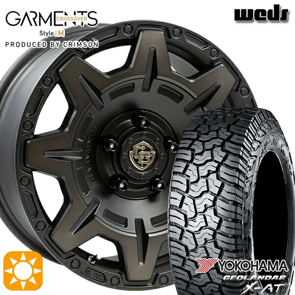 【取付対象】デリカD5 215/70R16 100/97Q ヨコハマ ジオランダー X-AT G016 Weds ガーメンツ スタイルM マットブラッククリア 16インチ 7.0J 5H114.3 サマータイヤホイールセット |エムオートギャラリー