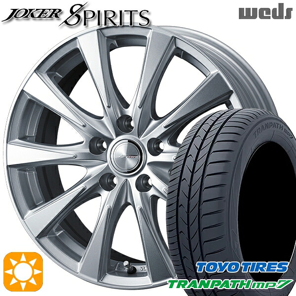 【取付対象】215/60R17 96H トーヨー トランパス mp7 Weds ジョーカー スピリッツ シルバー 17インチ 7.0J 5H100 サマータイヤホイールセット |エムオートギャラリー