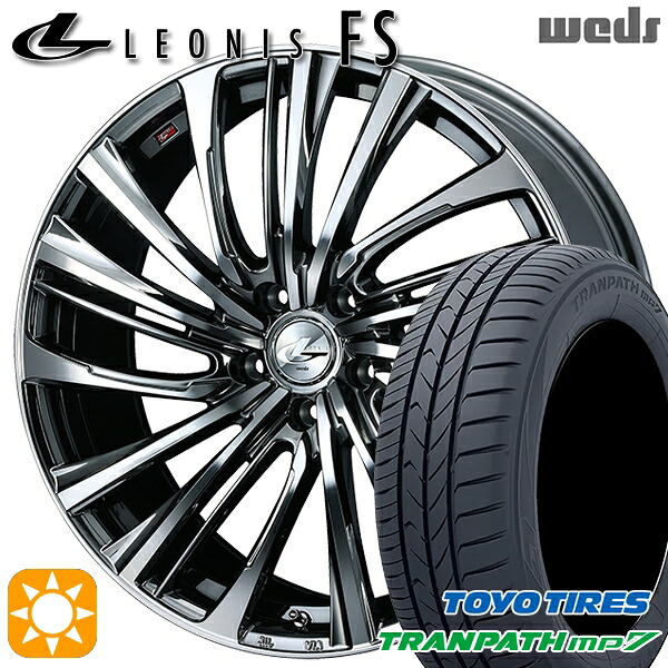 【取付対象】215/60R17 96H トーヨー トランパス mp7 Weds レオニス FS BMCMC (ブラックメタルコート/ミラーカット) 17インチ 7.0J 5H100 サマータイヤホイールセット ｜エムオートギャラリー