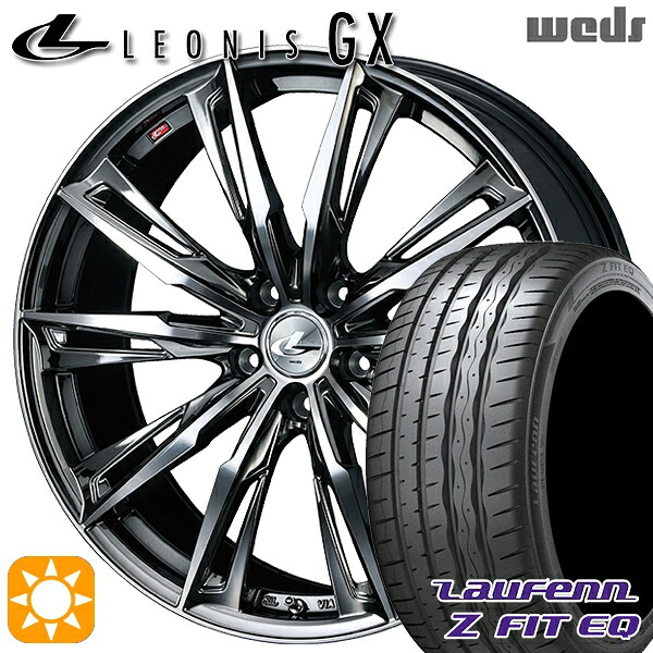【取付対象】アクセラ アテンザ 215/45R18 93Y XL ラウフェン Z FIT EQ LK03 Weds レオニス GX BMCMC (ブラックメタルコート/ミラーカット) 18インチ 7.0J 5H114.3 サマータイヤホイールセット |エムオートギャラリー