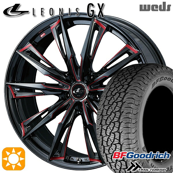 【取付対象】235/60R1
2000
8 107H XL RBL BFグッドリッチ トレールテレーン Weds レオニス GX BK/SC[RED] (ブラック/SCマシニング[レッド]) 18インチ 8.0J 5H114.3 サマータイヤホイールセット