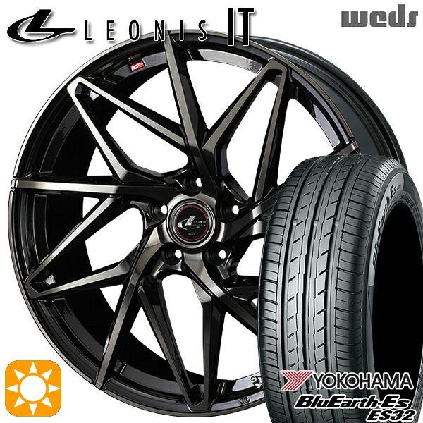 【取付対象】205/65R15 94H ヨコハマ ブルーアース ES32 Weds レオニス IT PBMC/TI (パールブラック ミラーカット/チタントップ) 15インチ 6.0J 5H114.3 +43 サマータイヤホイールセット ｜エムオートギャラリー 79,310円