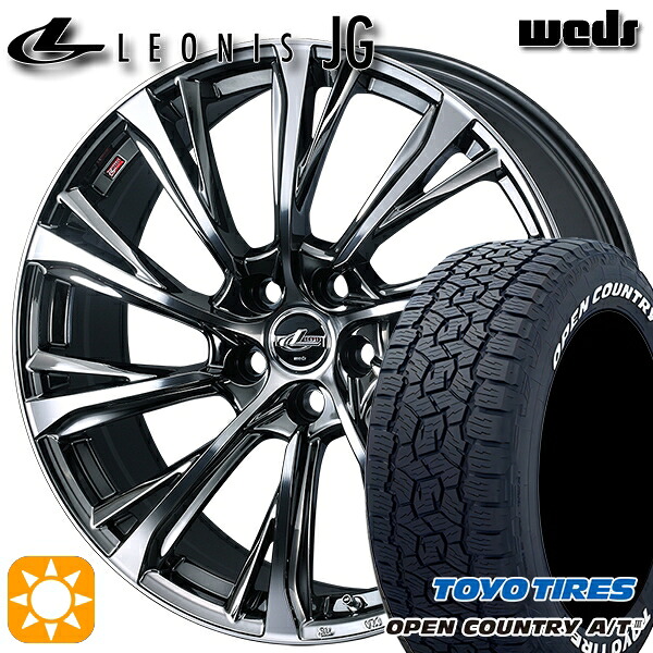 【取付対象】235/60R18 100H トーヨー オープンカントリーA/T3 ホワイトレター Weds ウェッズ レオニス JG BMCMC 18インチ 7.0J 5H114.3 サマータイヤホイールセット |エムオートギャラリー