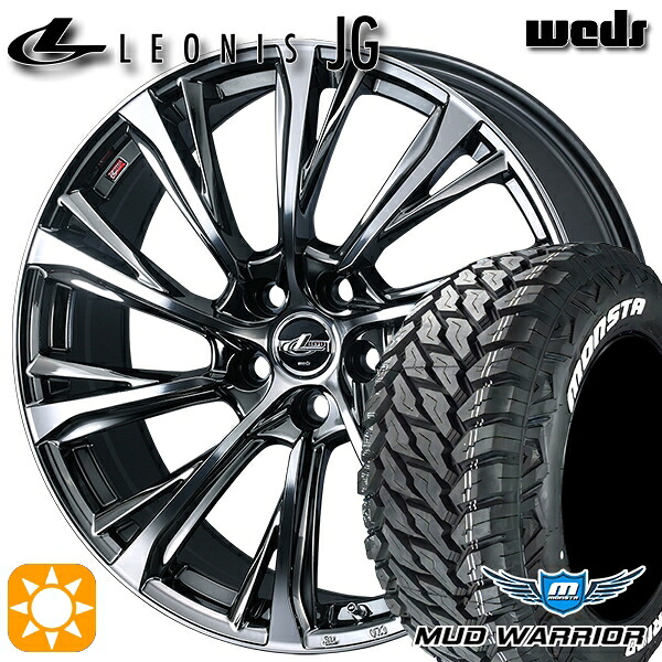 【取付対象】デリカD5 235/70R16 104/101Q LT RWL モンスタ マッドウォーリアー Weds ウェッズ レオニス JG BMCMC 16インチ 6.5J 5H114.3 サマータイヤホイールセット