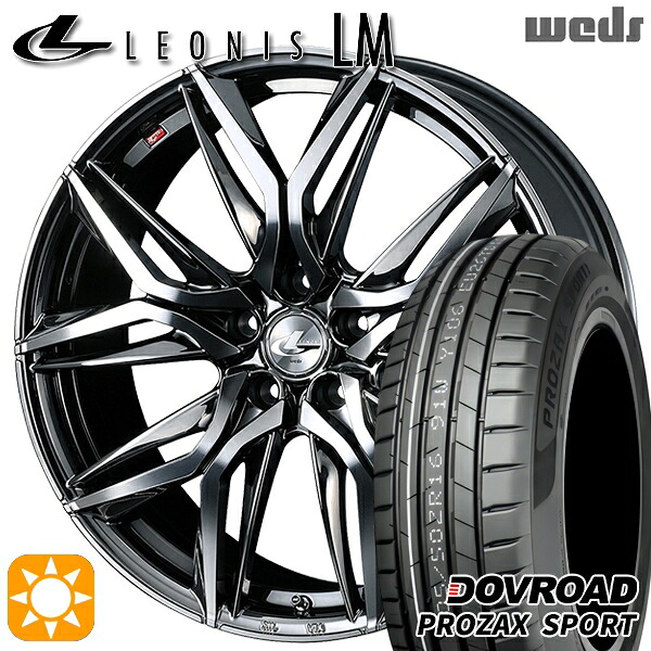 【取付対象】20アルファード 245/40R19 98Y XL DOVROAD プロザックススポーツ Weds レオニス LM BMCMC (ブラックメタルコート/ミラーカット) 19インチ 8.0J 5H114.3 サマータイヤホイールセット ｜エムオートギャラリー