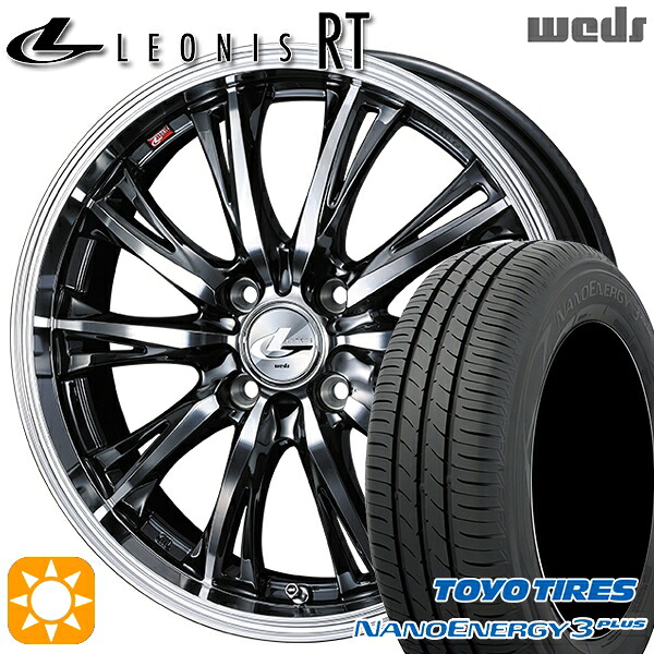 【取付対象】アクア ヤリス 185/60R15 84H トーヨー ナノエナジー3プラス Weds レオニス RT BMCMC 15インチ 5.5J 4H100 +43サマータイヤホイールセット ｜エムオートギャラリー