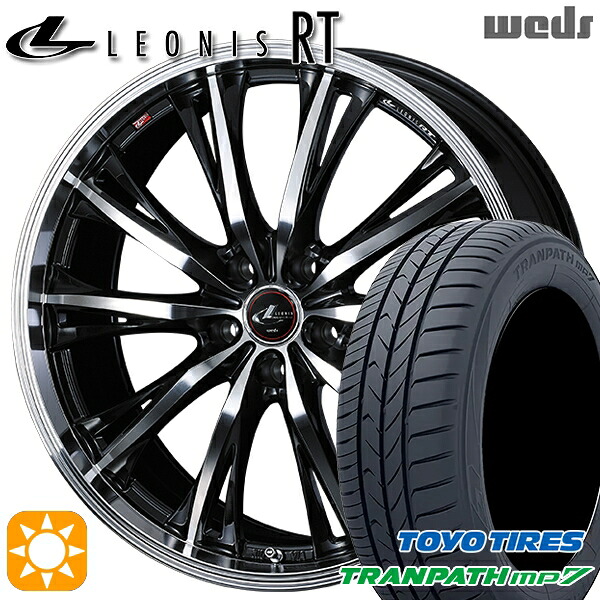 【取付対象】195/60R16 89H トーヨー トランパス mp7 Weds レオニス RT PBMC 16インチ 6.5J 5H114.3 サマータイヤホイールセット