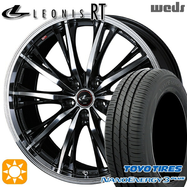 【取付対象】205/65R16 95H トーヨー ナノエナジー3プラス Weds レオニス RT PBMC 16インチ 6.5J 5H114.3 サマータイヤホイールセット