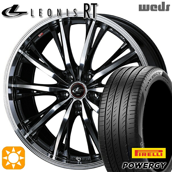 【取付対象】195/60R16 89H ピレリ パワジー Weds レオニス RT PBMC 16インチ 6.5J 5H114.3 サマータイヤホイールセット |エムオートギャラリー