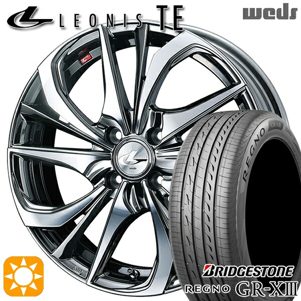 【取付対象】ライズ ロッキー 205/60R16 92V ブリヂストン レグノ GR-X3 Weds レオニス TE BMCMC (ブラックメタルコート/ミラーカット) 16インチ 6.0J 4H100 サマータイヤホイールセット 104,750円