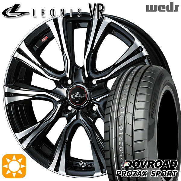 【取付対象】205/45R17 88W XL DOVROAD プロザックススポーツ Weds レオニス VR PBMC 17インチ 6.5J 4H100 サマータイヤホイールセット |エムオートギャラリー