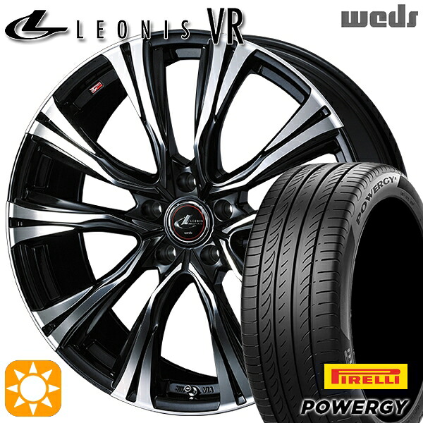 【取付対象】195/60R16 89H ピレリ パワジー Weds レオニス VR PBMC 16インチ 6.5J 5H114.3 サマータイヤホイールセット ｜エムオートギャラリー