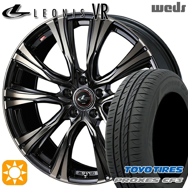 【取付対象】レガシィB4 エクシーガ 215/50R17 95V XL トーヨー プロクセス CF3 Weds レオニス VR PBMC/TI 17インチ 7.0J 5H100 サマータイヤホイールセット |エムオートギャラリー