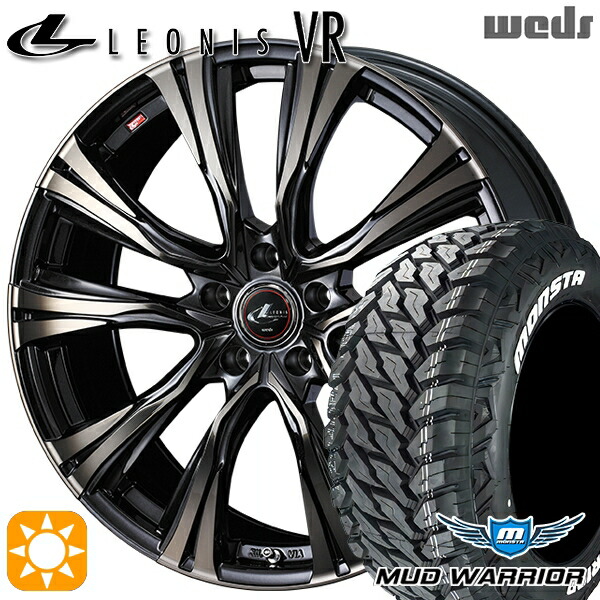 【取付対象】235/70R16 104/101Q LT RWL モンスタ マッドウォーリアー Weds レオニス VR PBMC/TI 16インチ 6.5J 5H114.3 サマータイヤホイールセット 101,063円