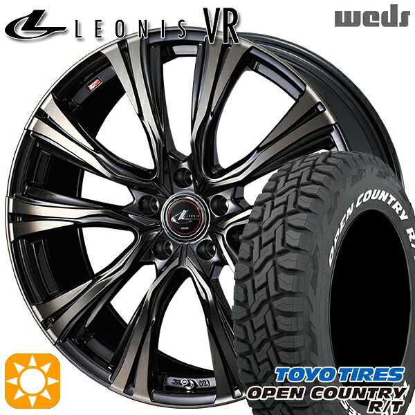 【取付対象】235/70R16 106Q トーヨー オープンカントリー R/T ホワイトレター Weds レオニス VR PBMC/TI 16インチ 6.5J 5H114.3 サマータイヤホイールセット ｜エムオートギャラリー 89,485円