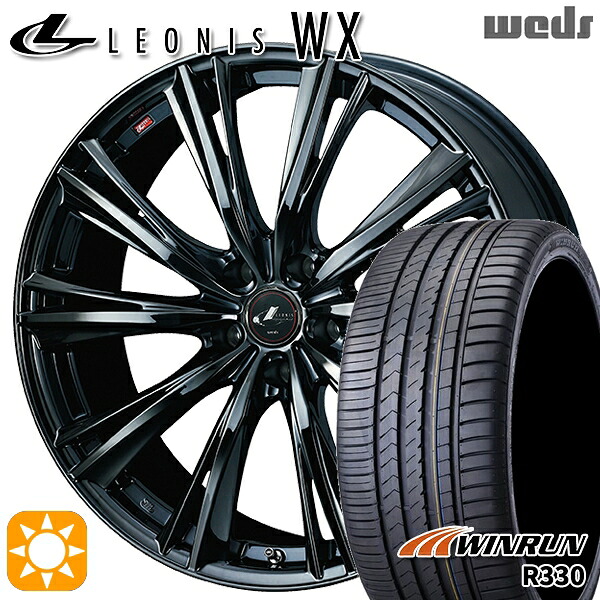 【取付対象】BP系レガシィアウトバック 215/55R17 98W XL ウィンラン R330 Weds レオニス レオニス WX BMC1（ブラックメタルコート ワン） 17インチ 7.0J 5H100 サマータイヤホイールセット
